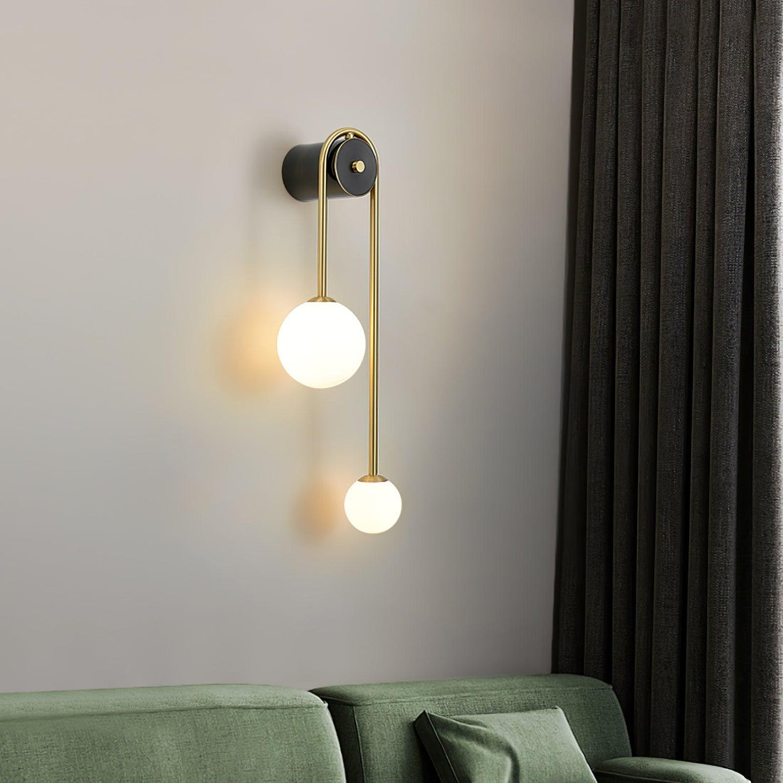 Illuminate Your Space with the Timeless Elegance of a Brass Arc Wall Light