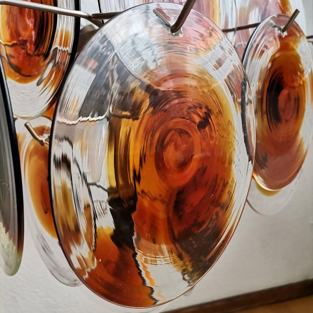 Mazzega Vistosi Glass Chandelier