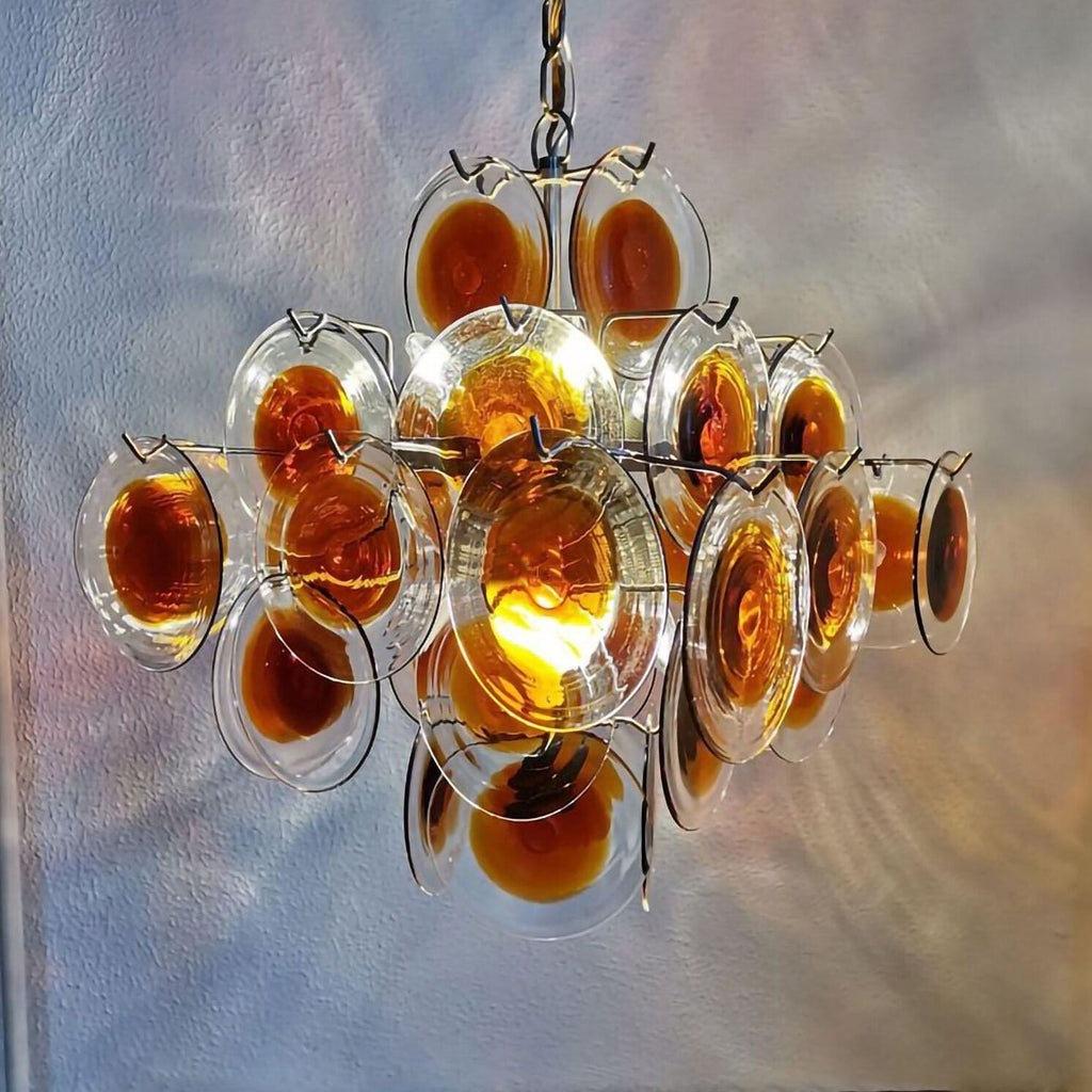 Mazzega Vistosi Glass Chandelier
