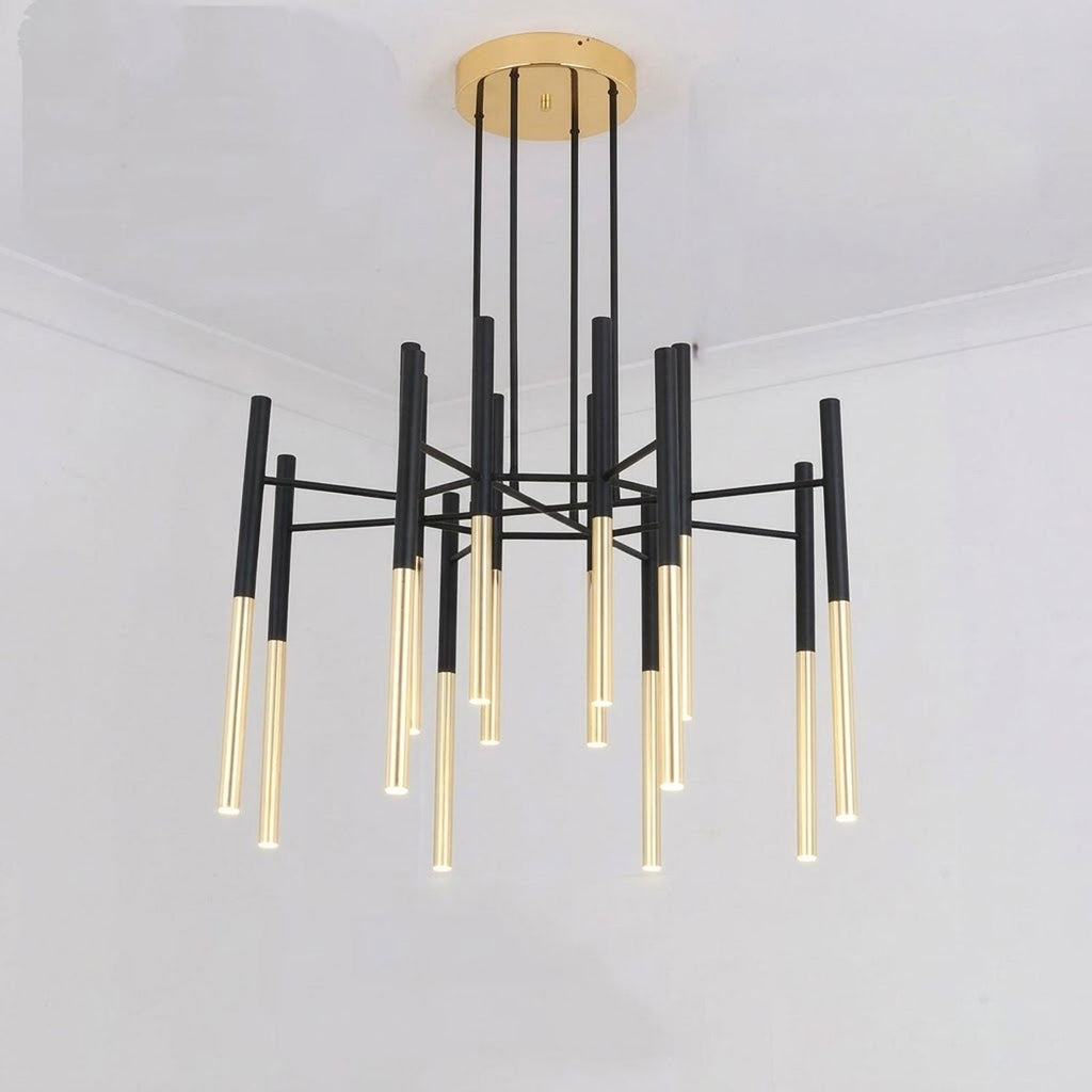 Metal Tubular Chandelier