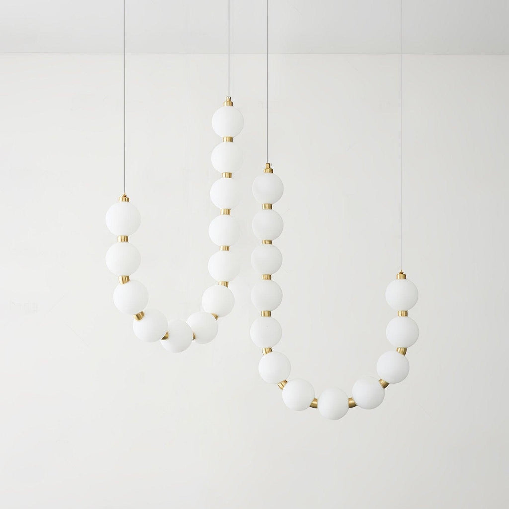 Acrylic Pearl Necklace Chandelier
