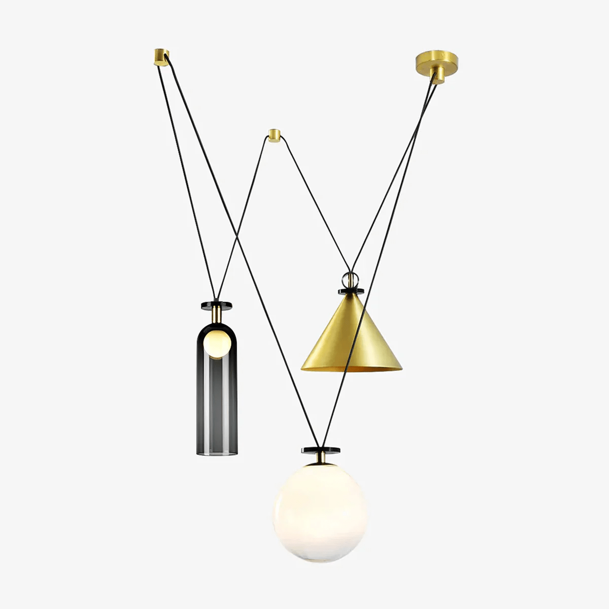 Geometric Shape Art Modern Chandelier