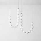 Acrylic Pearl Necklace Chandelier