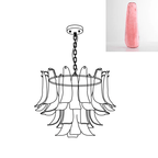 Glass Leaf Chandelier