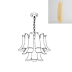 Glass Leaf Chandelier