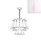 Glass Leaf Chandelier