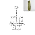 Glass Leaf Chandelier