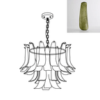 Glass Leaf Chandelier