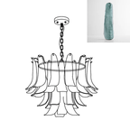 Glass Leaf Chandelier