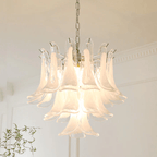 Glass Leaf Chandelier