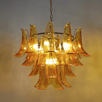 Glass Leaf Chandelier