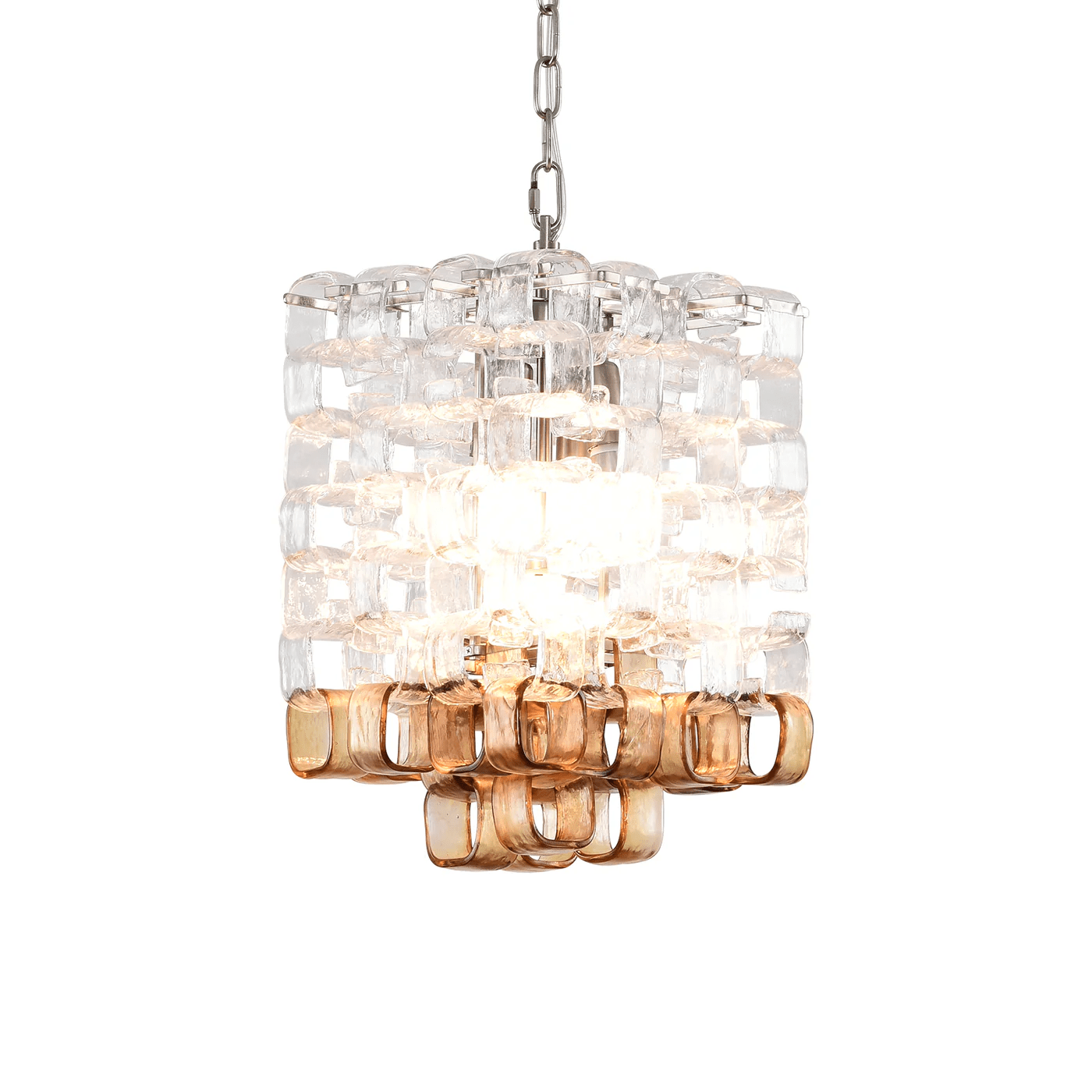 Glass Poliarte Interlocking Chandelier