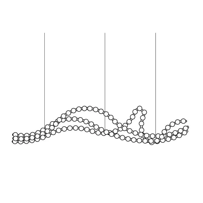 Pearl Necklace Balls Chandelier