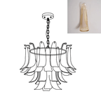 Glass Leaf Chandelier