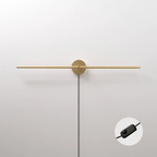 Minimalist Linear LED Plug-in Wall Lamp