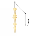 Washi Paper E Pendant Swag Light