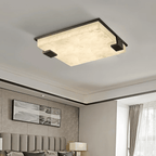 Square Alabaster Ceiling Lamp