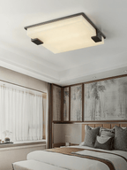 Square Alabaster Ceiling Lamp