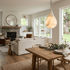 Alabaster Raindrop Pendant Light