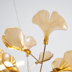 Acrylic Ginkgo Leaf Chandelier
