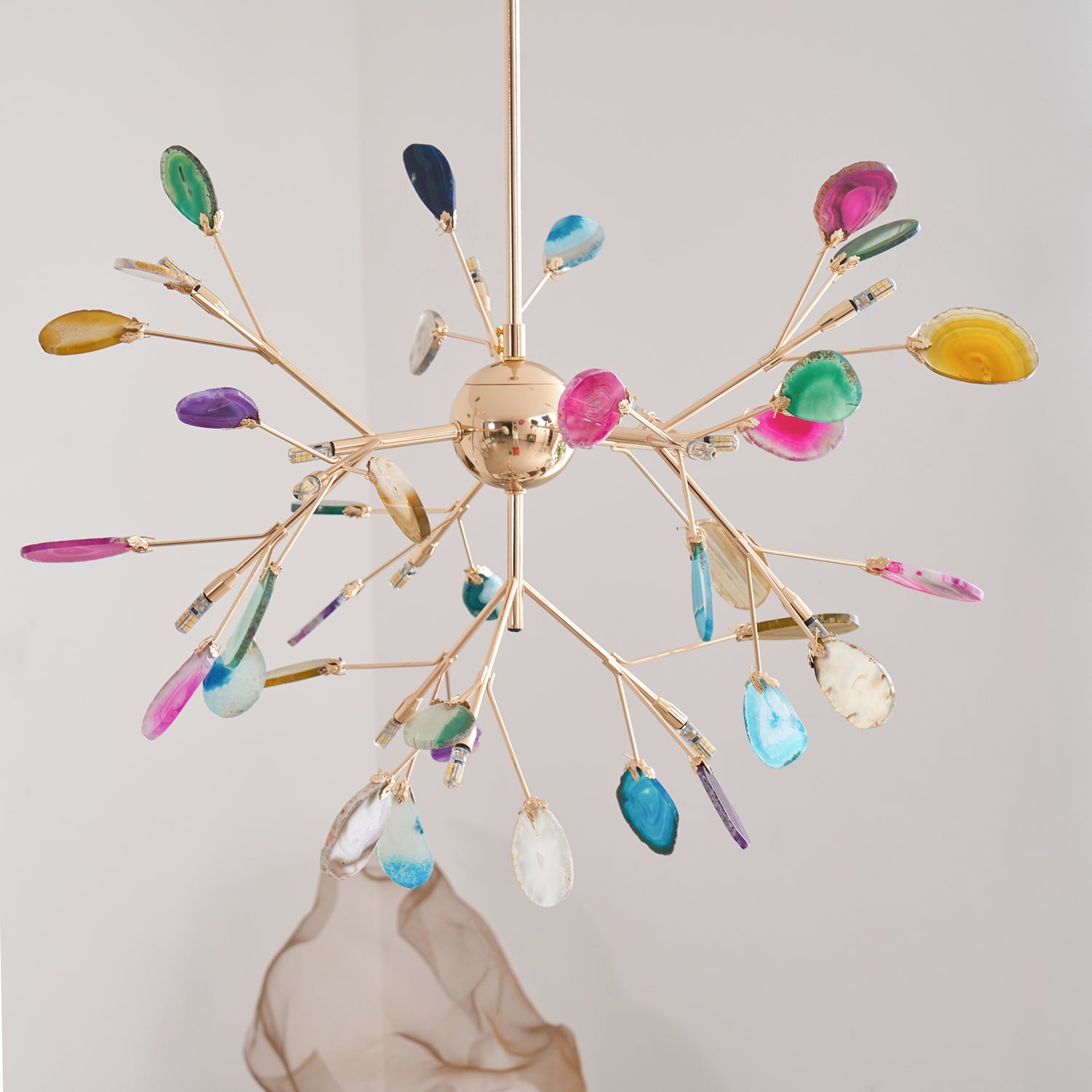 Agate Flake Chandelier