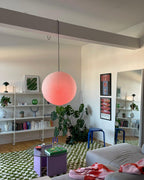 Akari A Pendant Swag Light (black plug wire)