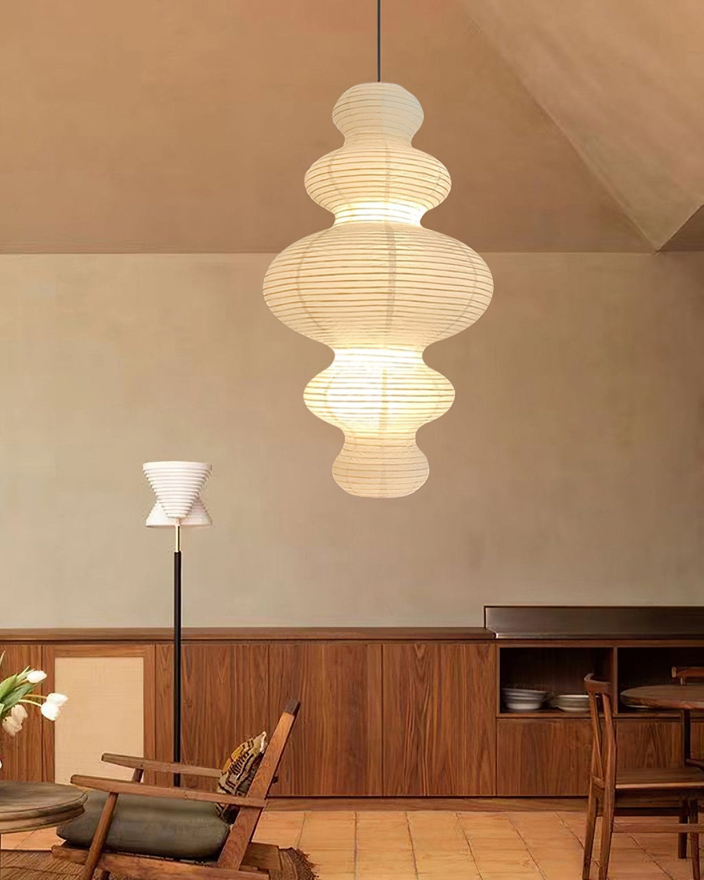 Akari Juni Pendant Swag Lamp