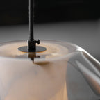 Alabaster Glass Cylinder Pendant Light