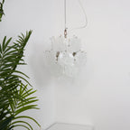 Aqua White Glass Chandelier