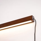 Arlo Linear Wood Plug-in Wall Light