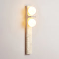 Asymmetrical Travertine Wall Sconce