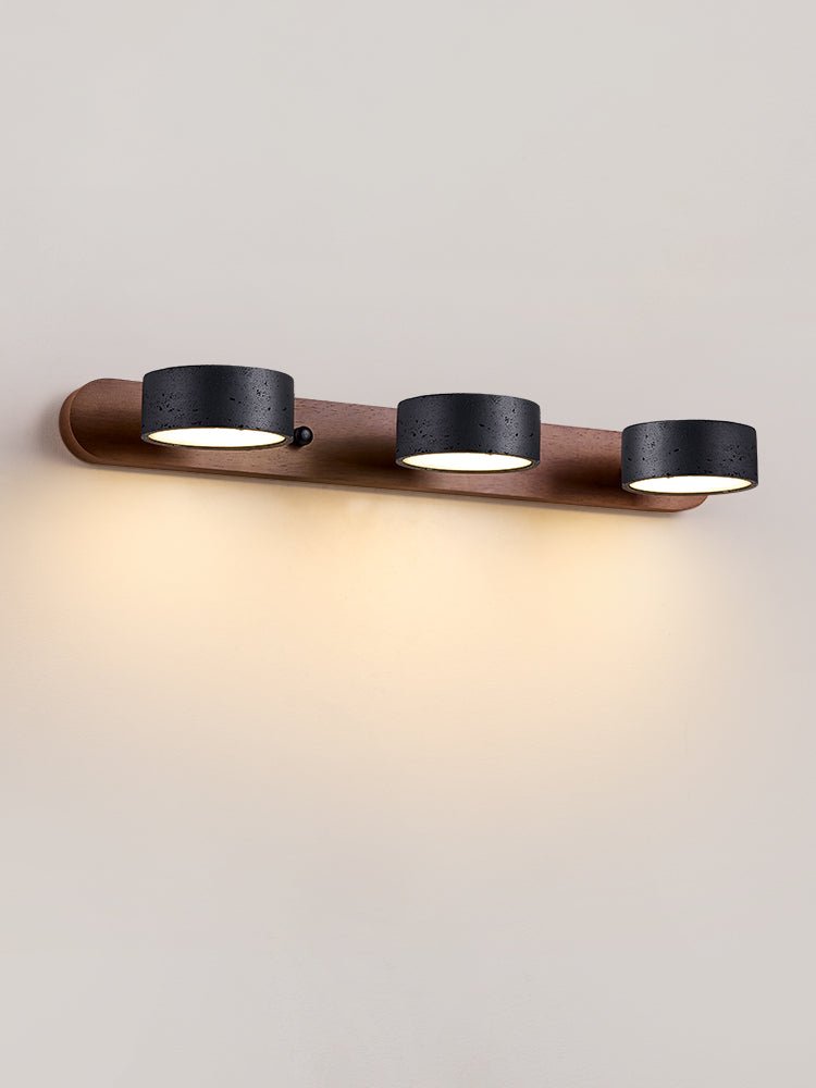 Black Travertine Duo Wall Light