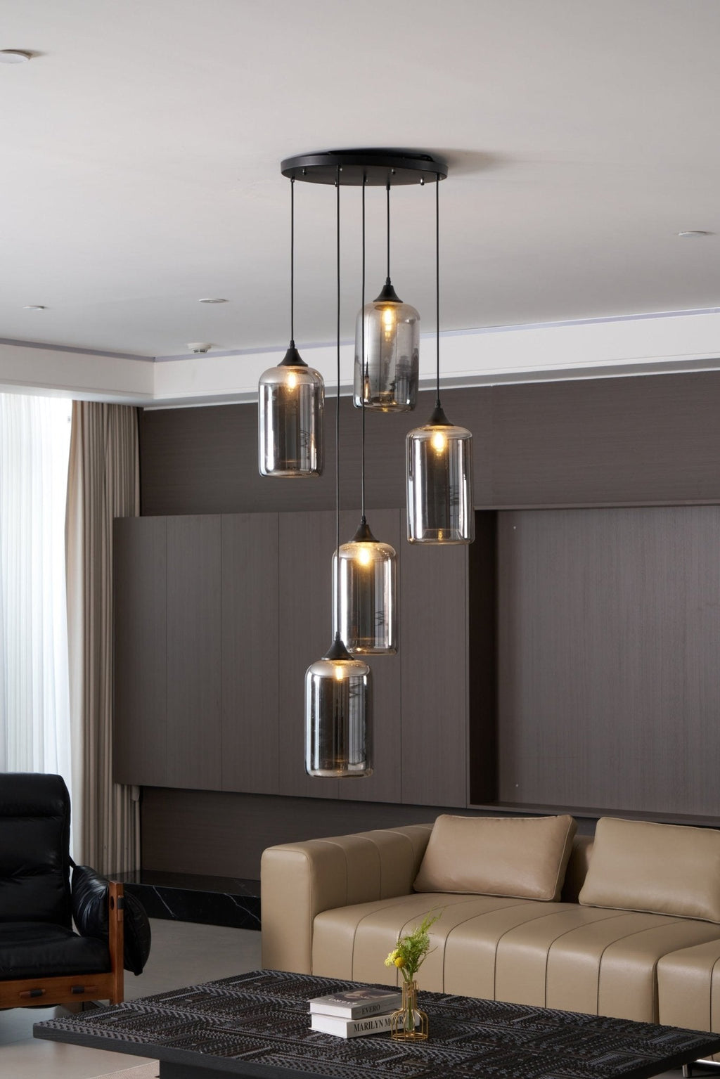 Bottle Glass Pendant Light