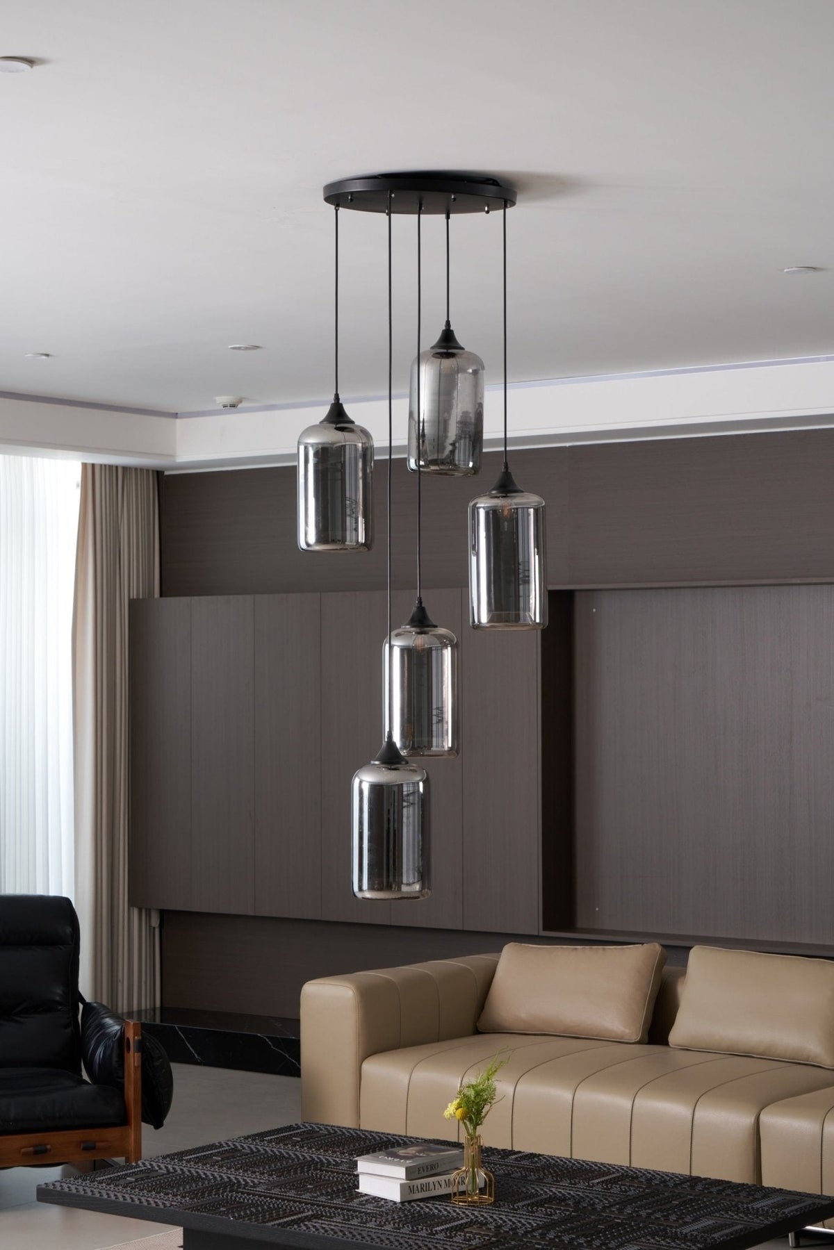 Bottle Glass Pendant Light