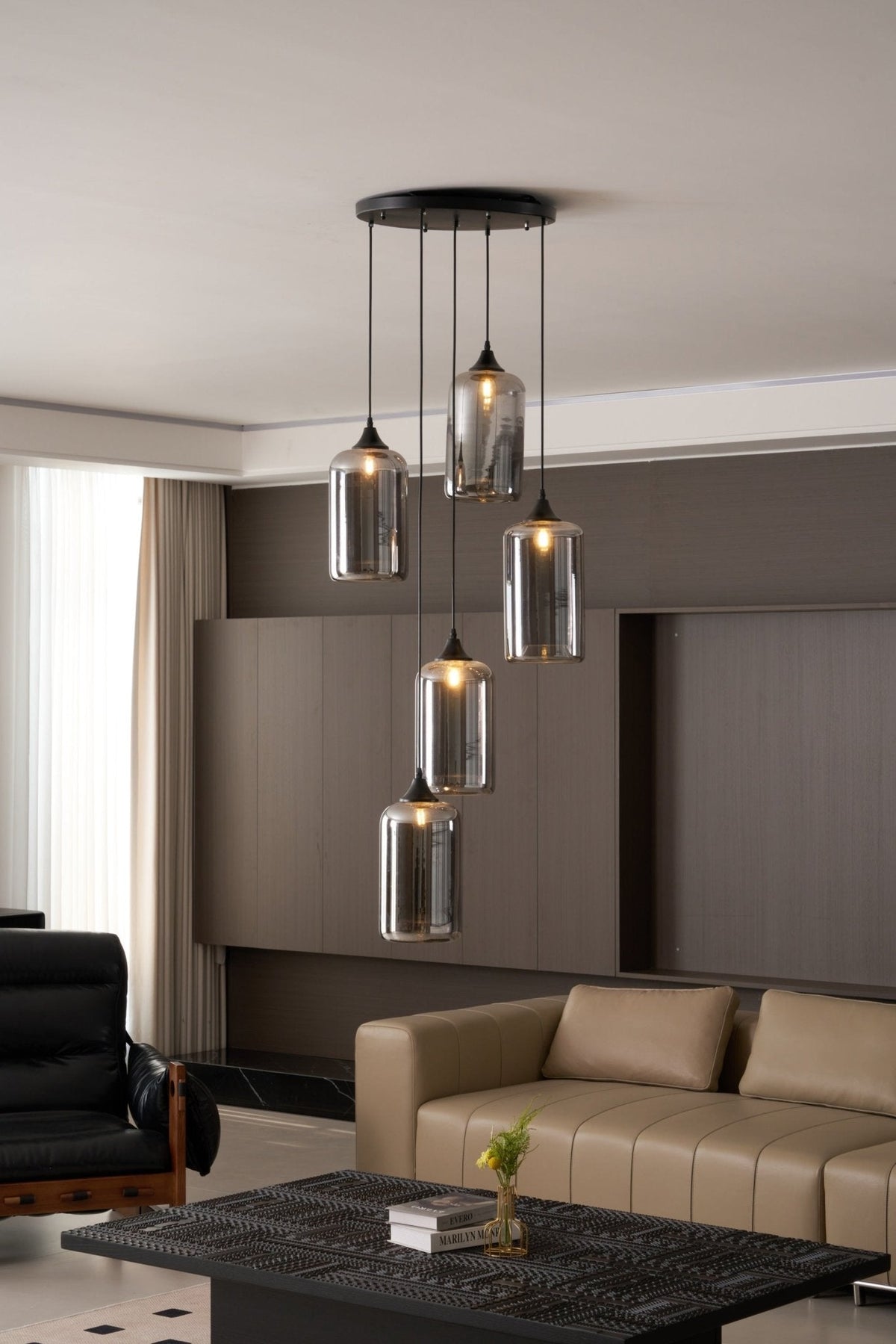 Bottle Glass Pendant Light