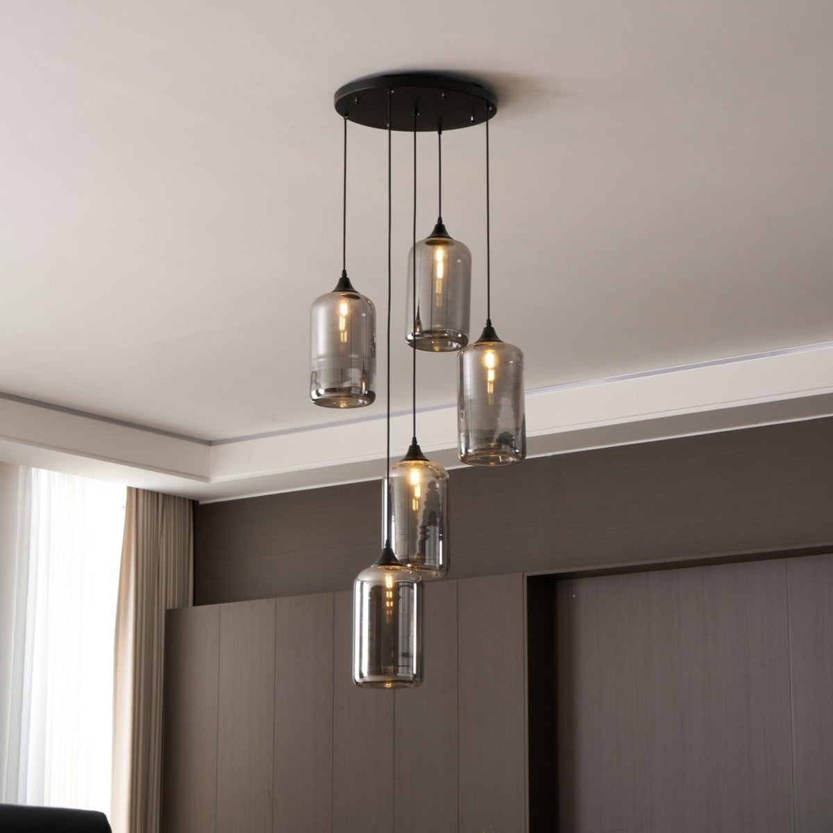 Bottle Glass Pendant Light
