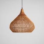 Braided Rattan Pendant Lamp