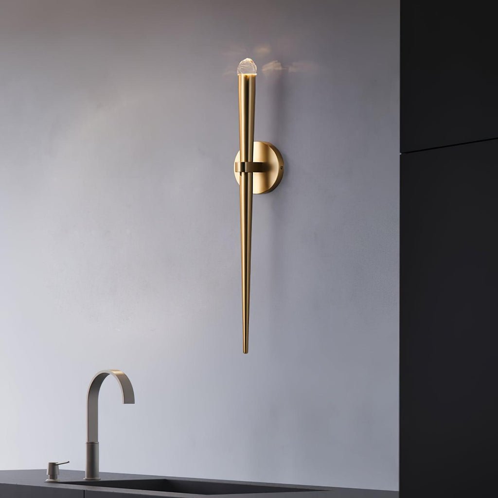 Cone Wall Lamp in Brass