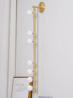 Brass Glass Tube Wall Lamp