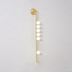 Brass Glass Tube Wall Lamp