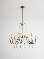 Candle Style Beaded Chandelier
