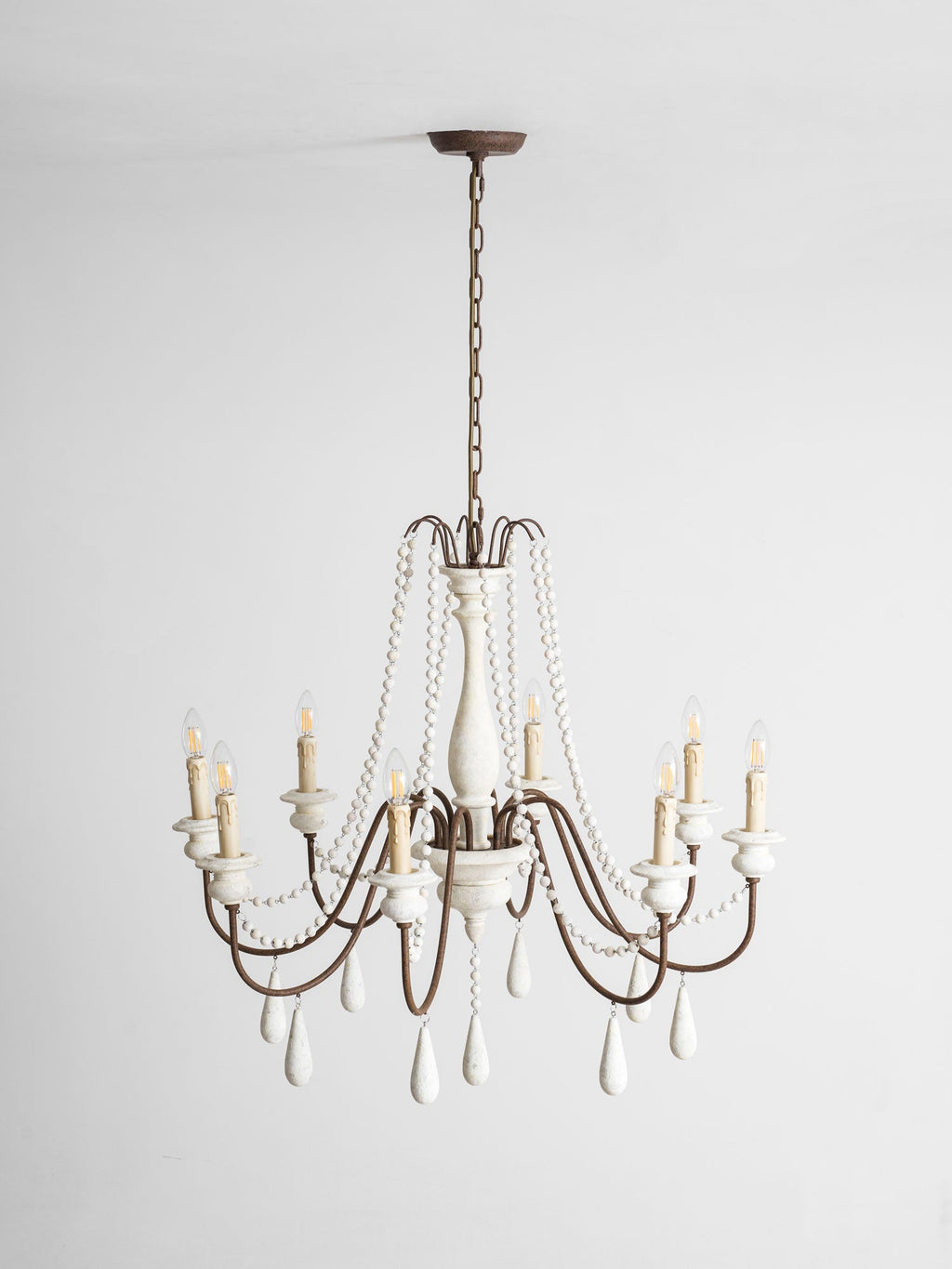 Candle Style Beaded Chandelier