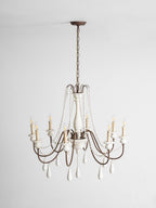 Candle Style Beaded Chandelier