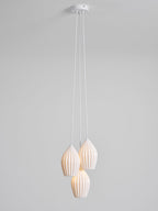 Ceramic Ribbed Pendant Light