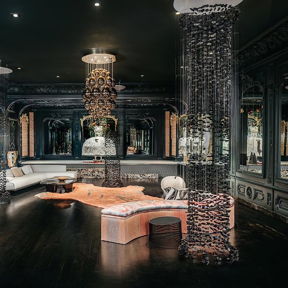 Black Stones Chandeliers