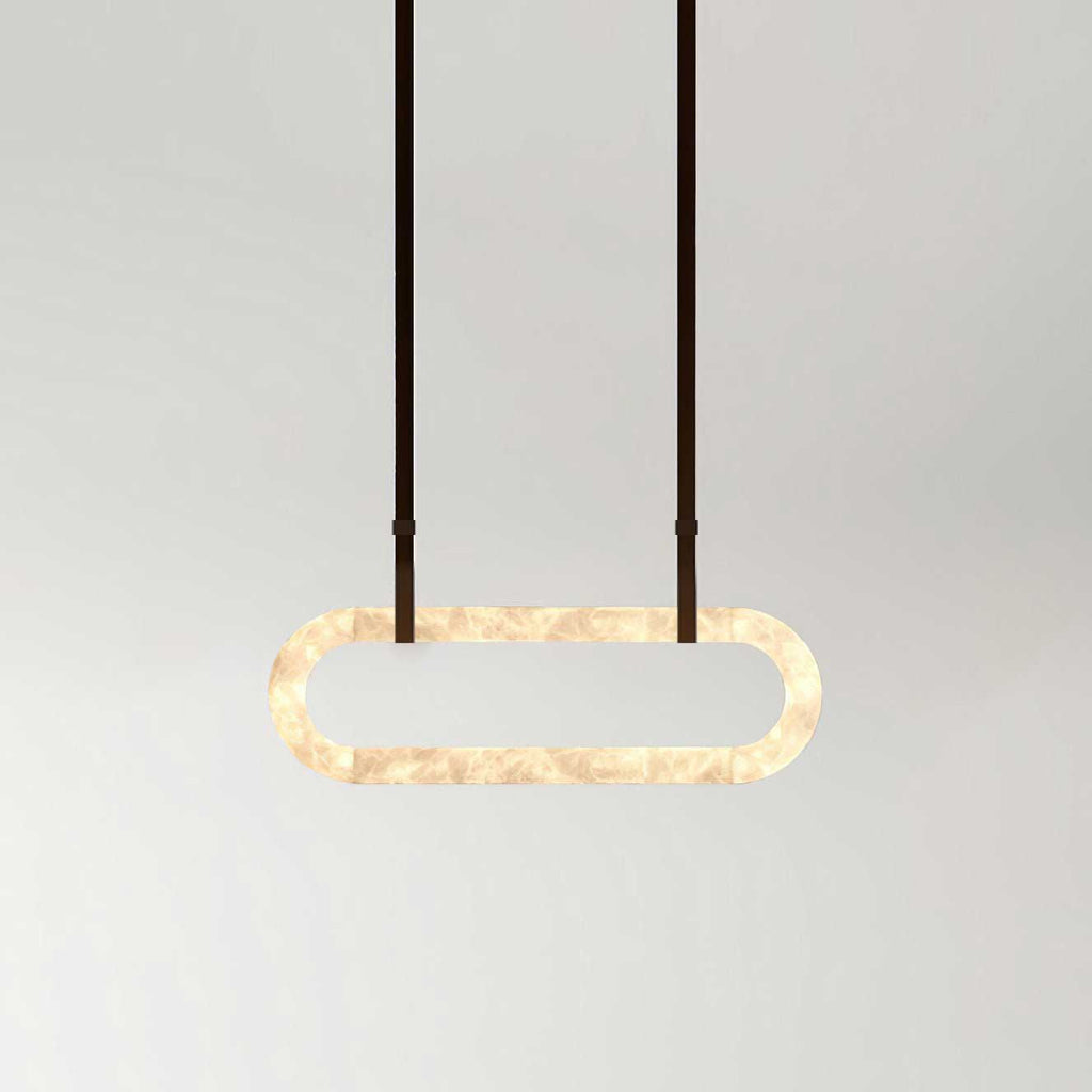 Circle Alabaster Chandelier