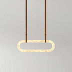 Circle Alabaster Chandelier