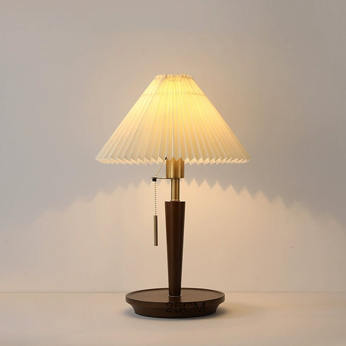 Cone Pleated Fabric Table Lamp