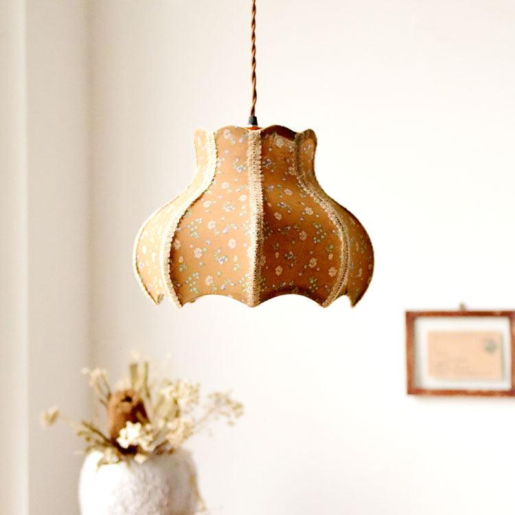 Linen Shade Pendant Lamp 11.8 Inch