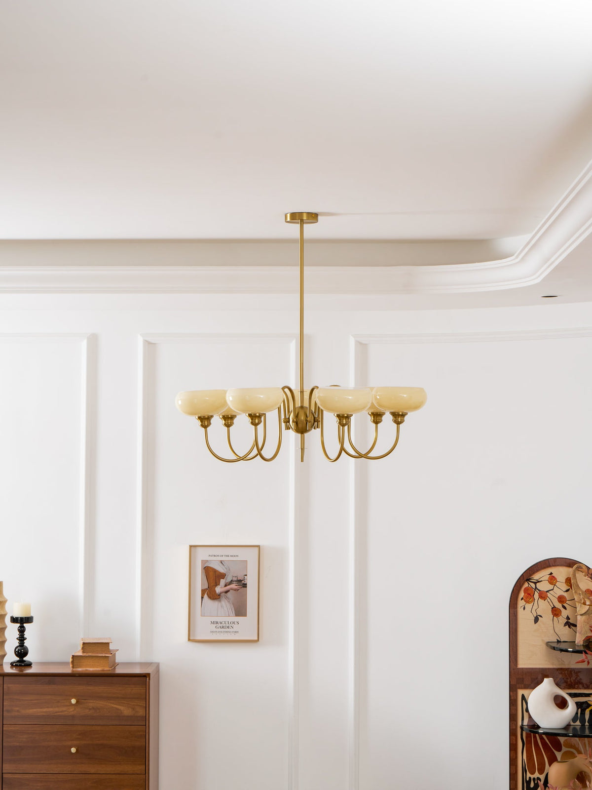 Creamy Persimmon Chandelier